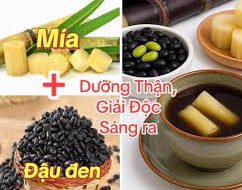 Đậu đen mía tươi: Mát gan bổ thận, da sáng ngủ ngon
