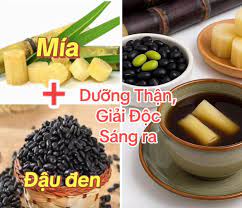 Đậu đen mía tươi: Mát gan bổ thận, da sáng ngủ ngon