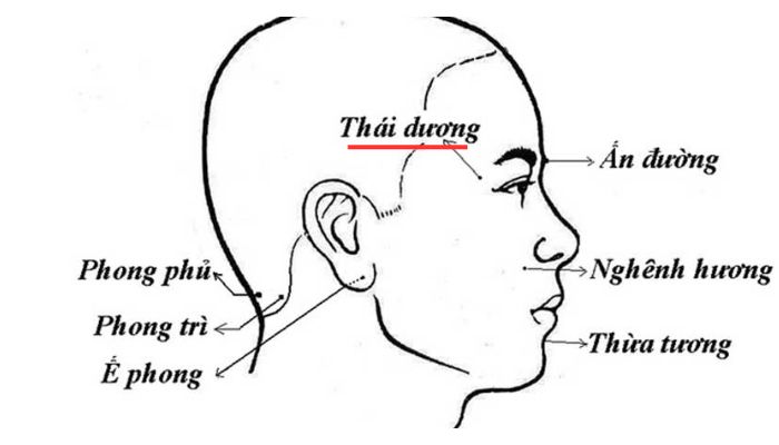 Huyệt Thái Dương giúp giảm đau đầu hiệu quả