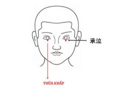 Huyệt Thừa Khấp nằm ngay dưới mắt