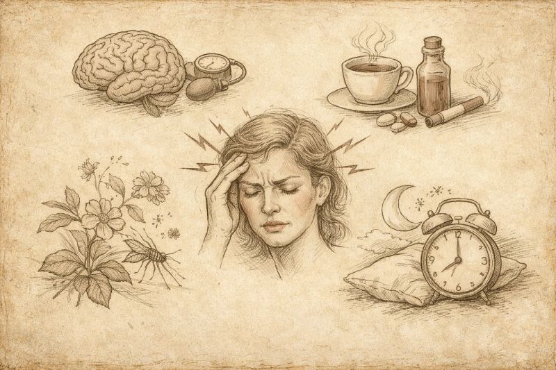 nguyên nhân đau đầu và cách chữa trị tận gốc theo y học cổ truyền