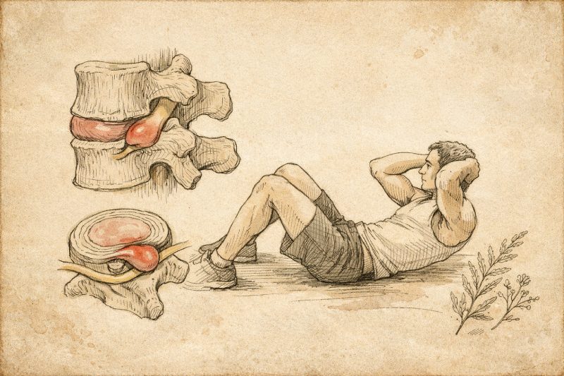 Thoát vị đĩa đệm có nên gập bụng không và lời dặn của Lão Tuấn về phép dưỡng thân