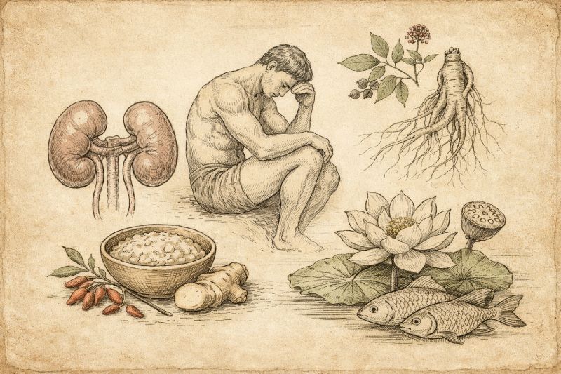 Thận âm hư nên làm gì? Bí quyết dưỡng thủy, phục hồi bản lĩnh nam nhi