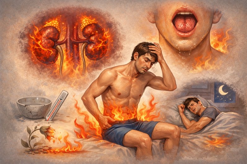 Thận âm hư sinh nội nhiệt: Cách dập "lửa" trong người cho Anh Em