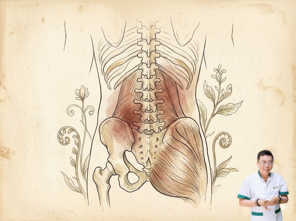 Lão cũng gặp nhiều bà con bị đau lưng trái phía dưới kèm theo tình trạng ăn ngủ kém, chân tay lạnh,