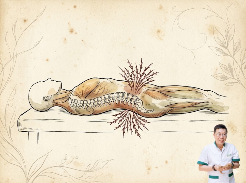 Bà con thấy đấy, chỉ một triệu chứng đau khi nằm nhưng bên trong cơ thể là cả một sự xáo trộn. Nếu c