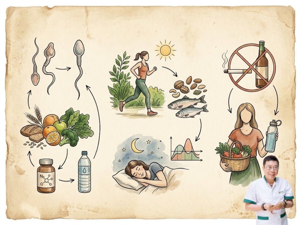 cách cải thiện hình dạng tinh trùng