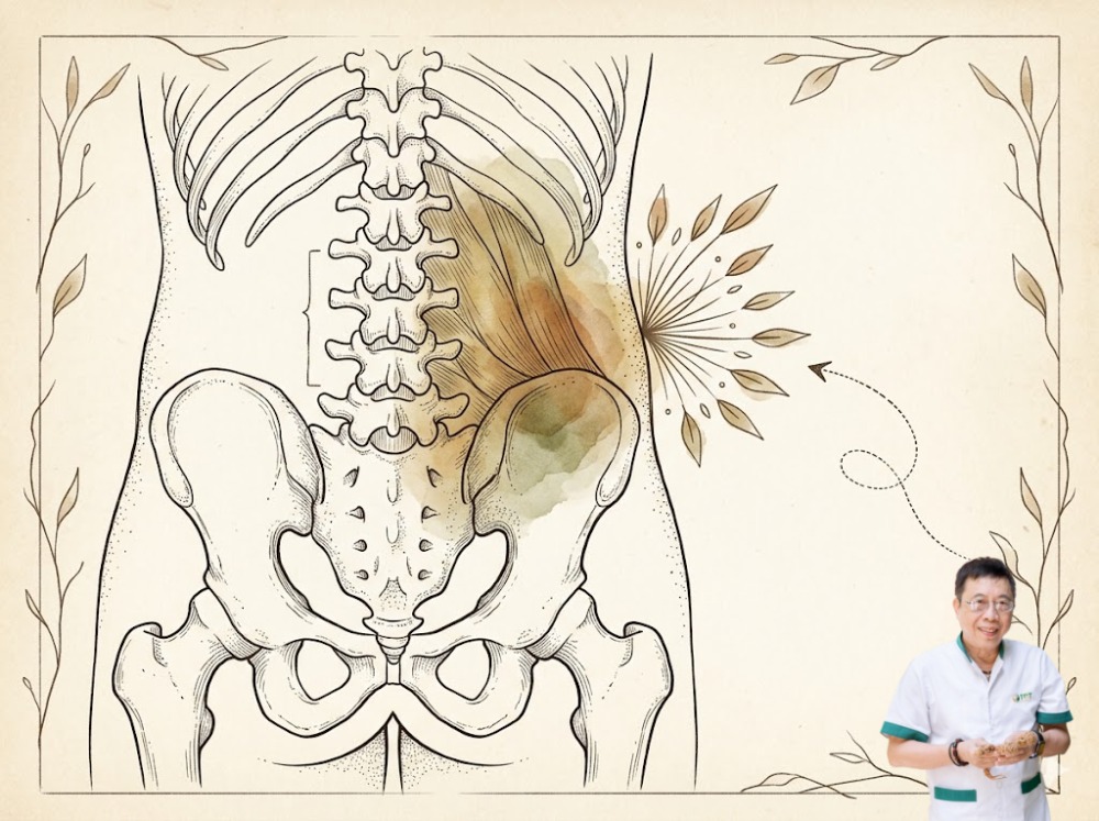 Bệnh lý tạng phủ: Đừng quên rằng phía bên phải bụng còn có gan và mật. Đôi khi uất kết ở tạng Can cũ