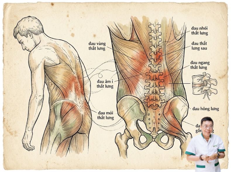 Đau vùng thắt lưng: Hiểu rõ căn nguyên, chữa tận gốc cùng Lão Tuấn