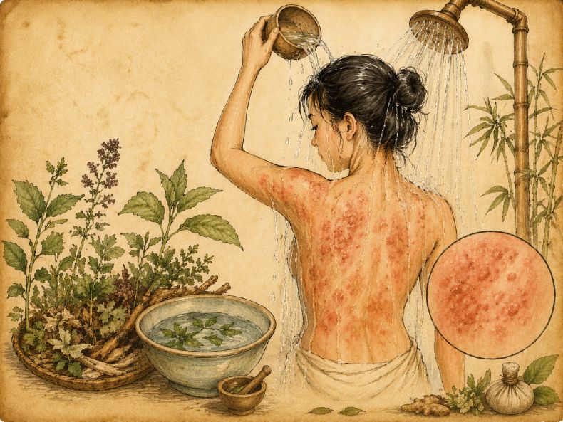Nổi mề đay có được tắm không? Tắm rửa đúng cách như nào?