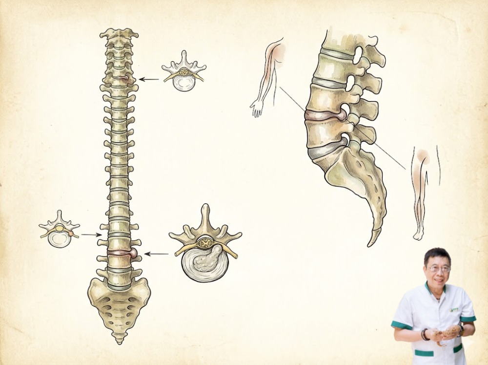 Cơn đau bắt đầu từ vùng cổ, gáy, rồi lan sang bả vai. Có bà con đau lan dọc xuống cánh tay, cẳng tay