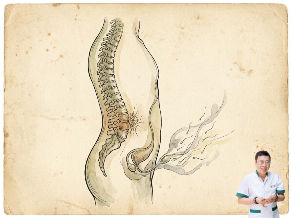 tinh dịch loãng kèm đau lưng