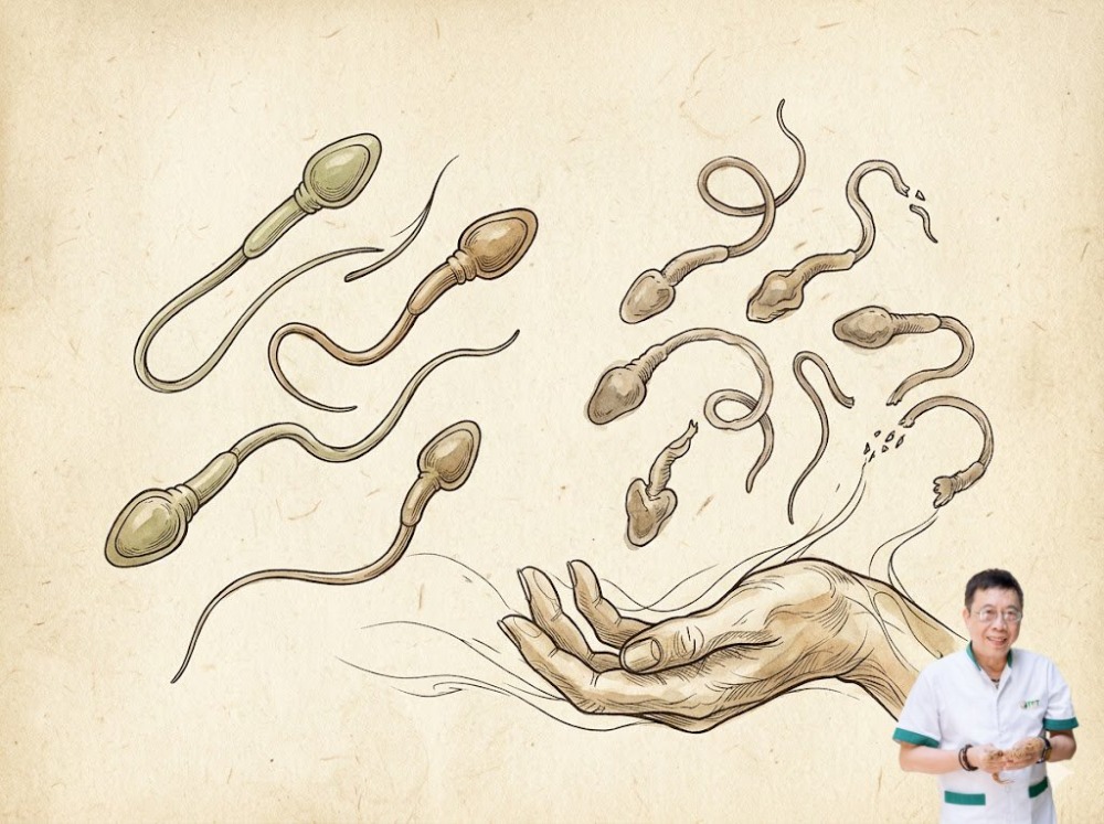 tinh trùng yếu do làm việc nặng