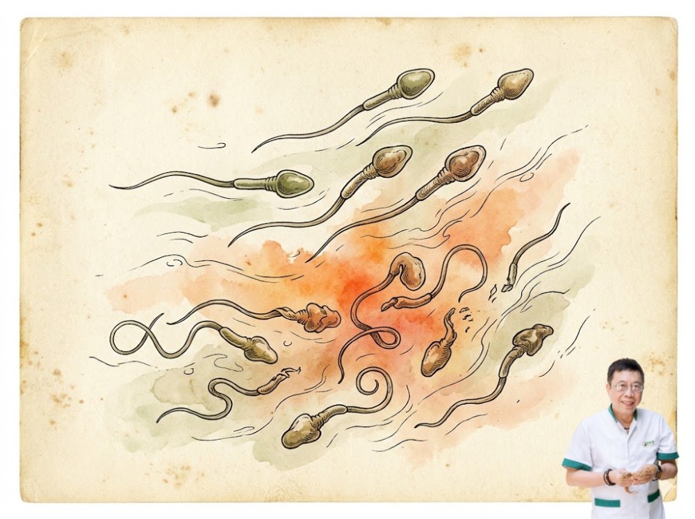 tinh trùng yếu do nóng trong người