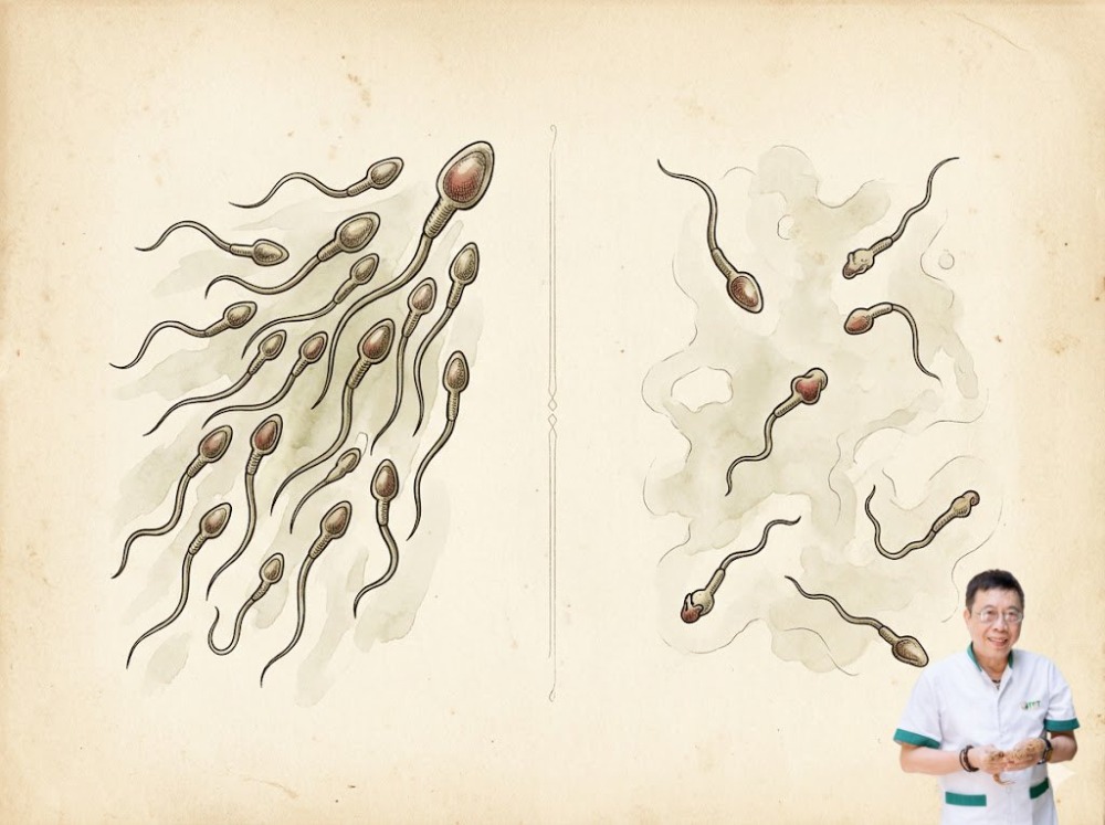 tinh trùng yếu và loãng khác nhau gì