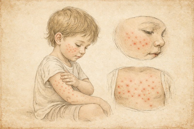 Dấu hiệu bé bị nổi mẩn đỏ không ngứa và cách thanh nhiệt, dịu da