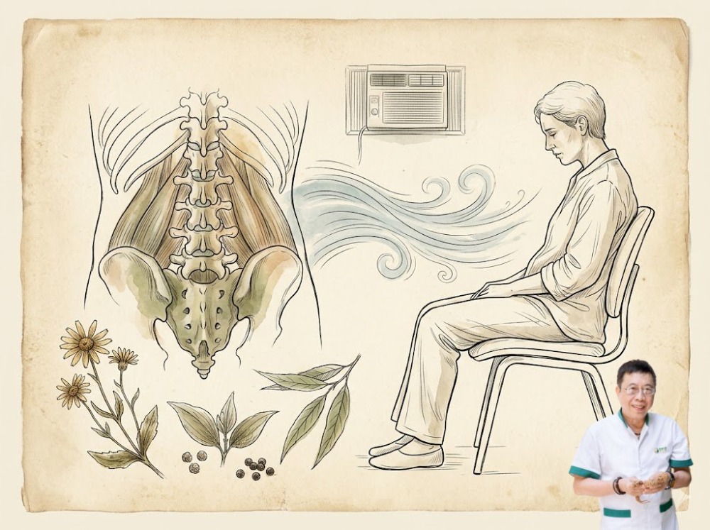 Đau lưng do ngồi điều hòa nhiều Đau lưng do ngồi điều hòa nhiều