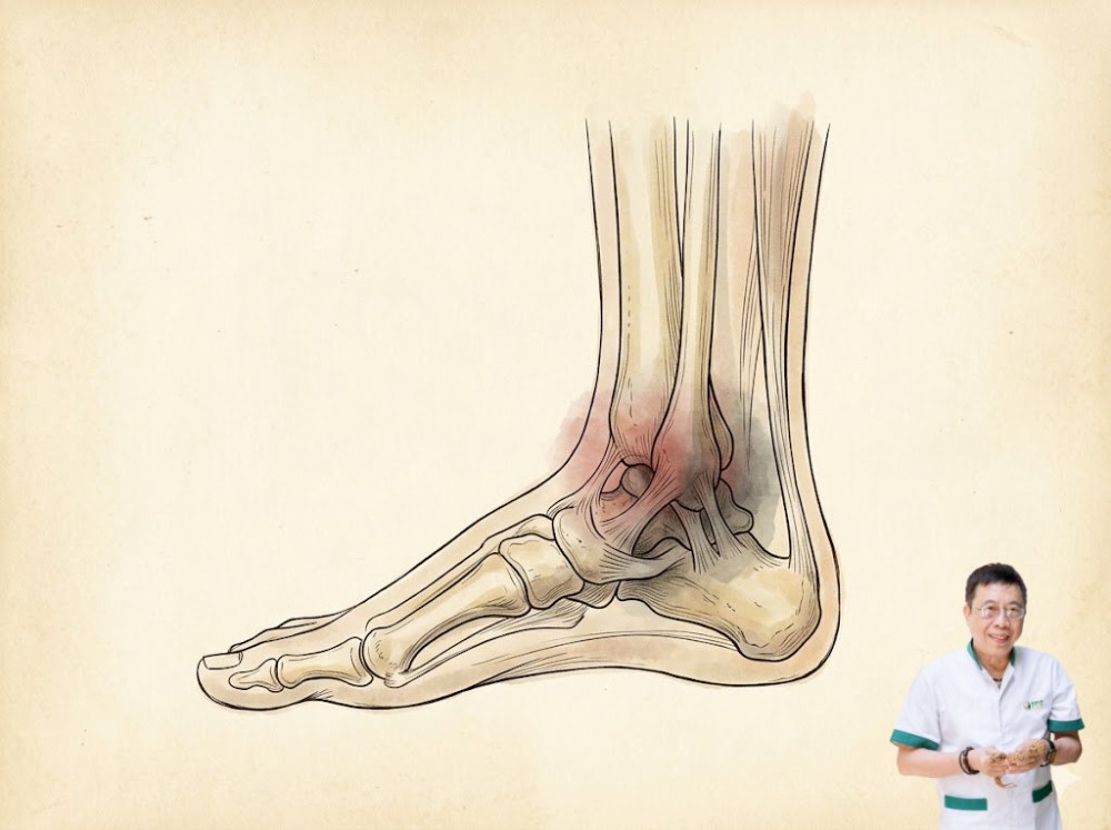 Đau mắt cá chân khi đứng lâu