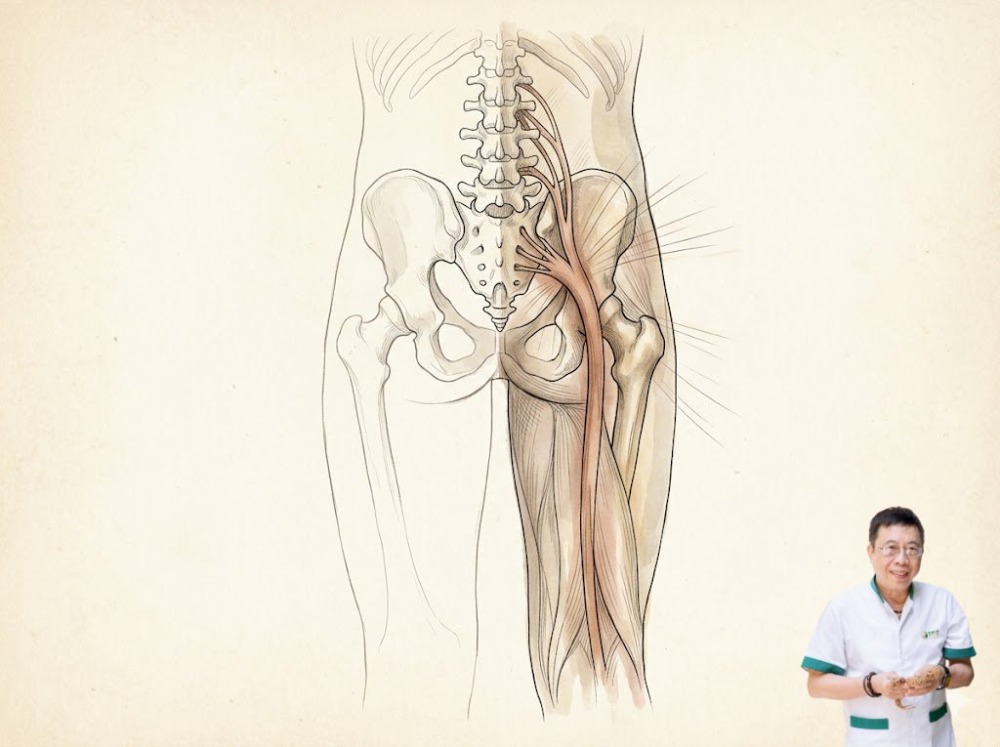 Đau thần kinh tọa bên phải
