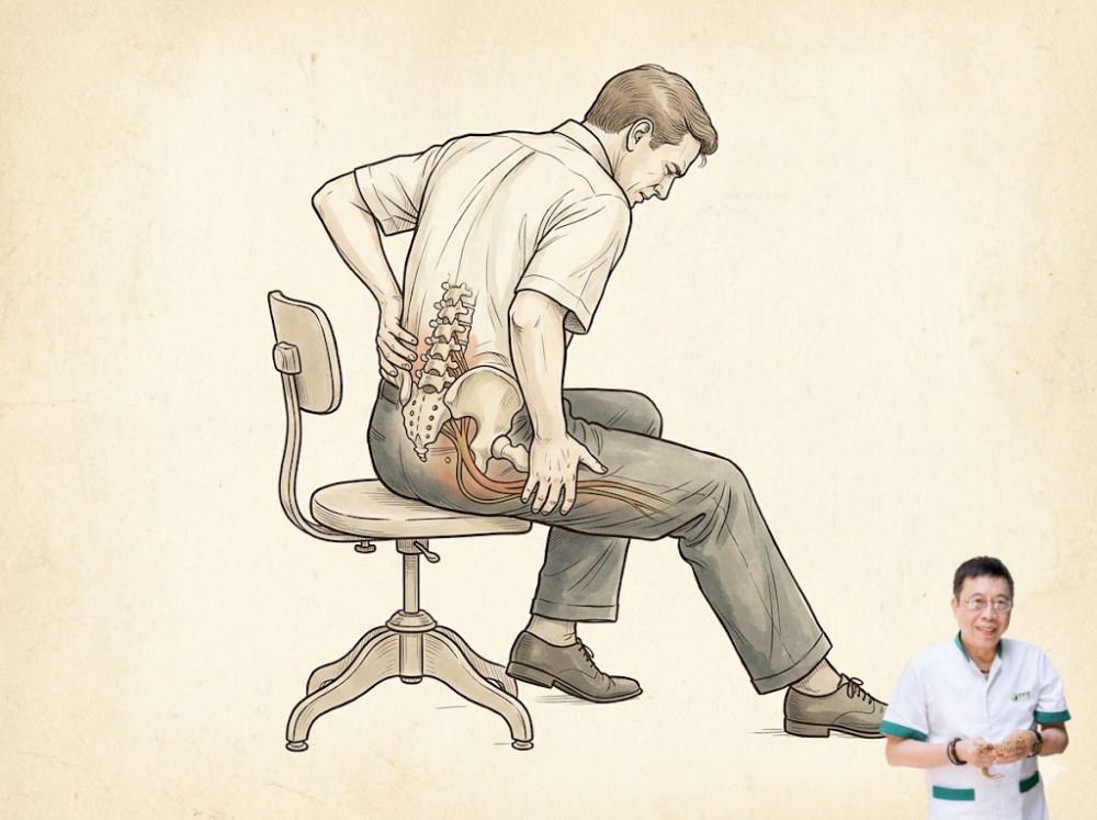 Đau thần kinh tọa ở dân văn phòng