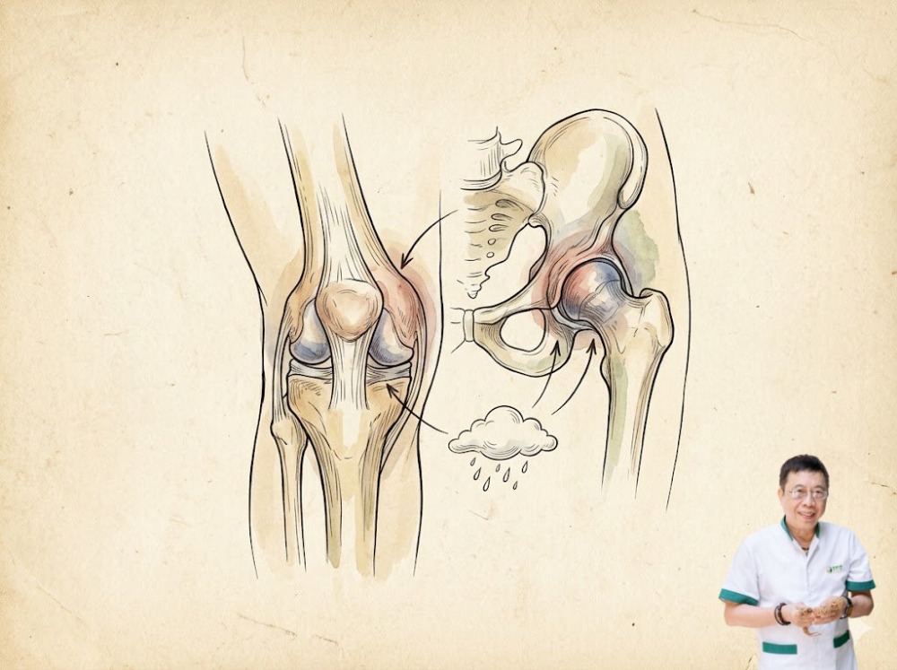 Đau xương khớp khi độ ẩm cao