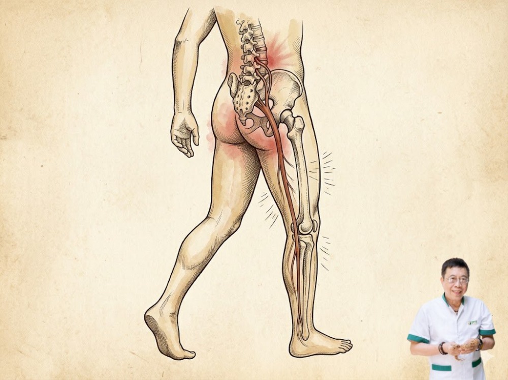Đi bộ bị đau thần kinh tọa