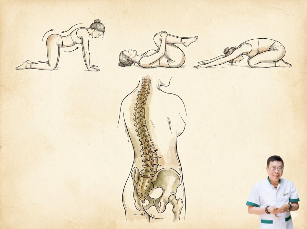 Gai cột sống lưng nên tập gì