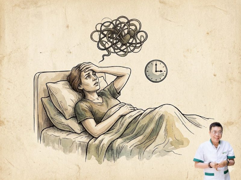 Khó ngủ sau khi tỉnh giấc giữa đêm là dấu hiệu bệnh gì?