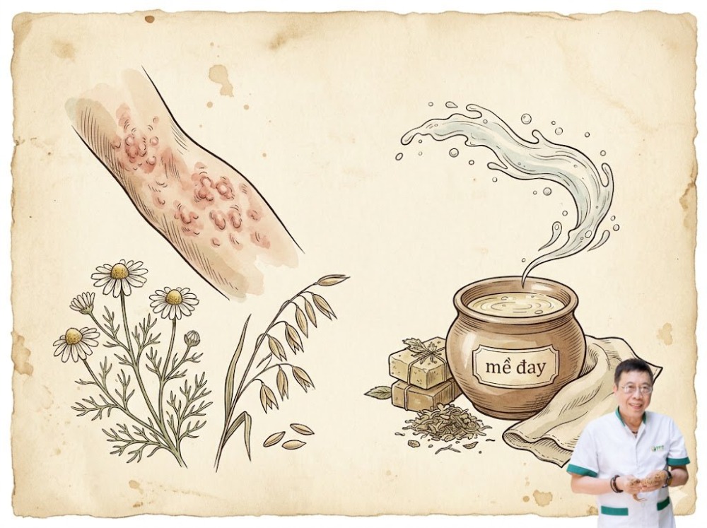 Mề đay có nên dùng sữa tắm không