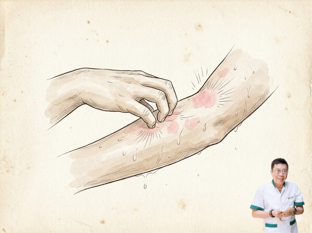 Ngứa da sau khi tắm