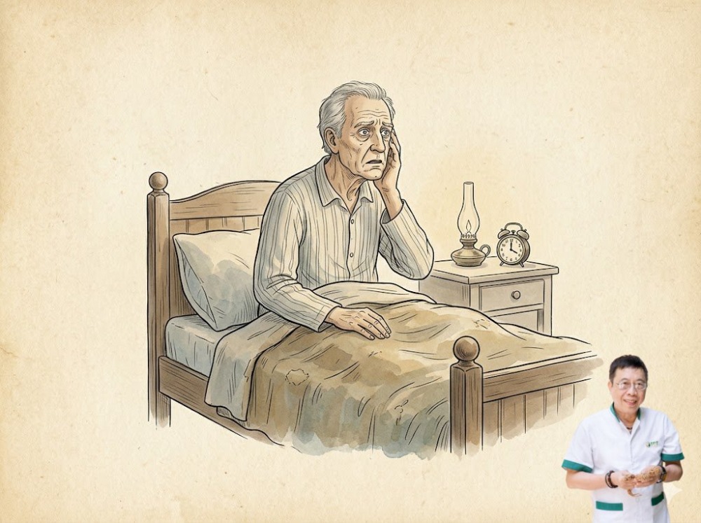 Người cao tuổi khó ngủ về đêm