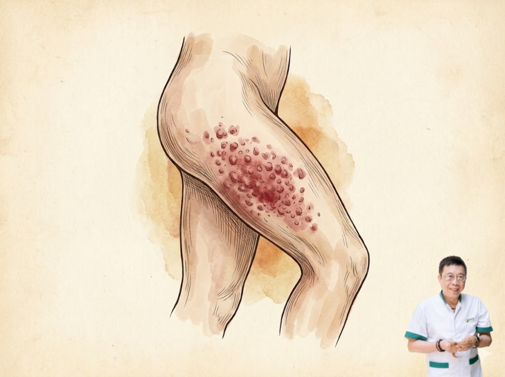 Nổi mẩn đỏ ở đùi