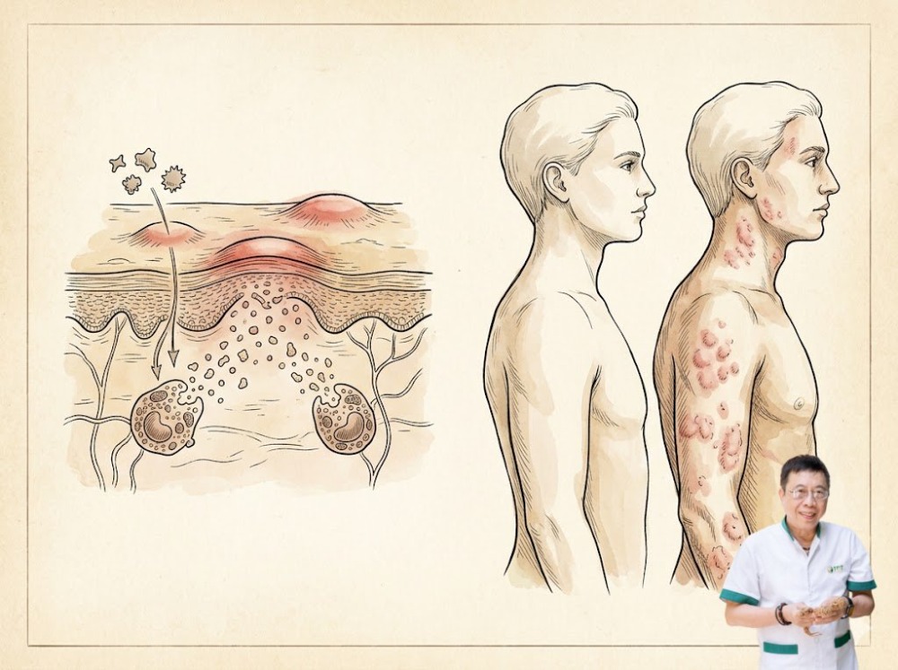 Nổi mề đay có lây không