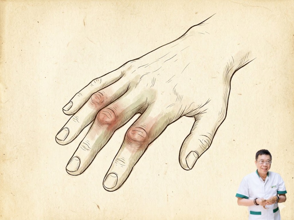 Sưng khớp ngón tay sau khi ngủ dậy Sưng khớp ngón tay sau khi ngủ dậy
