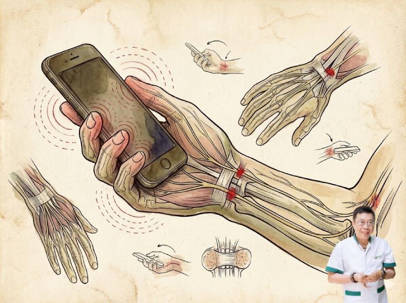 Dấu hiệu tê tay khi cầm điện thoại lâu khắc phục thế nào?