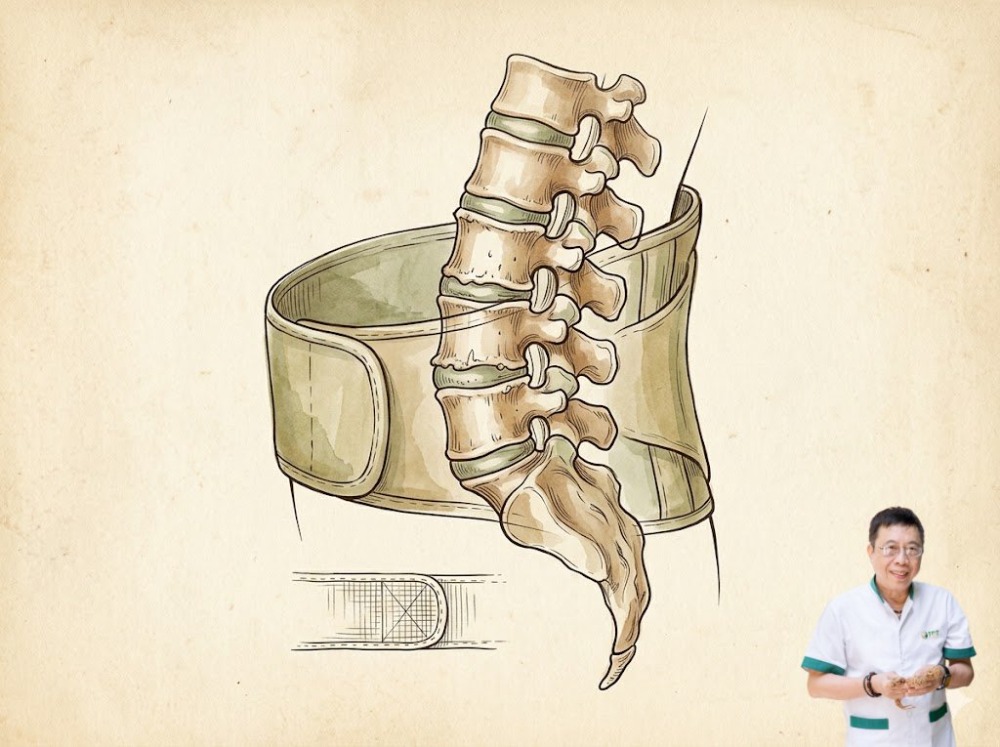 Thoái hóa cột sống có nên đeo đai lưng Thoái hóa cột sống có nên đeo đai lưng