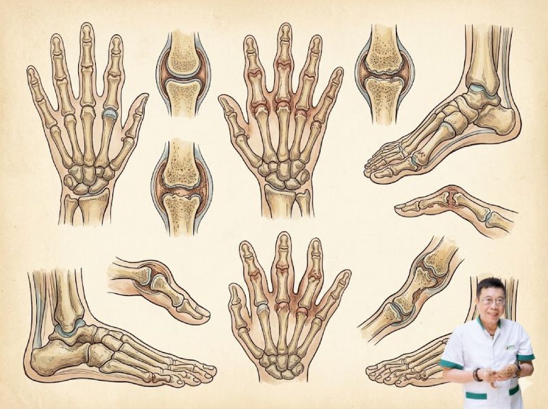 Phân loại 5 thể bệnh viêm khớp dạng thấp thường gặp