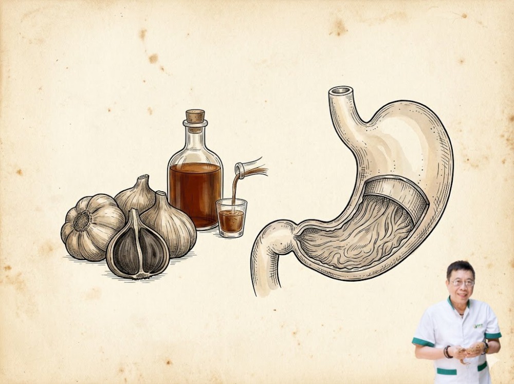 Đau dạ dày uống rượu tỏi đen được không