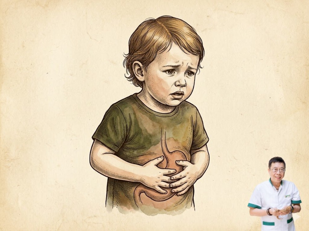 Dấu hiệu đau dạ dày ở trẻ