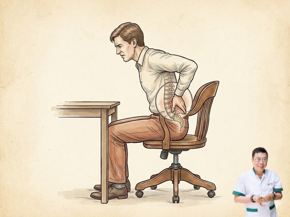 Đau lưng khi ngồi lâu