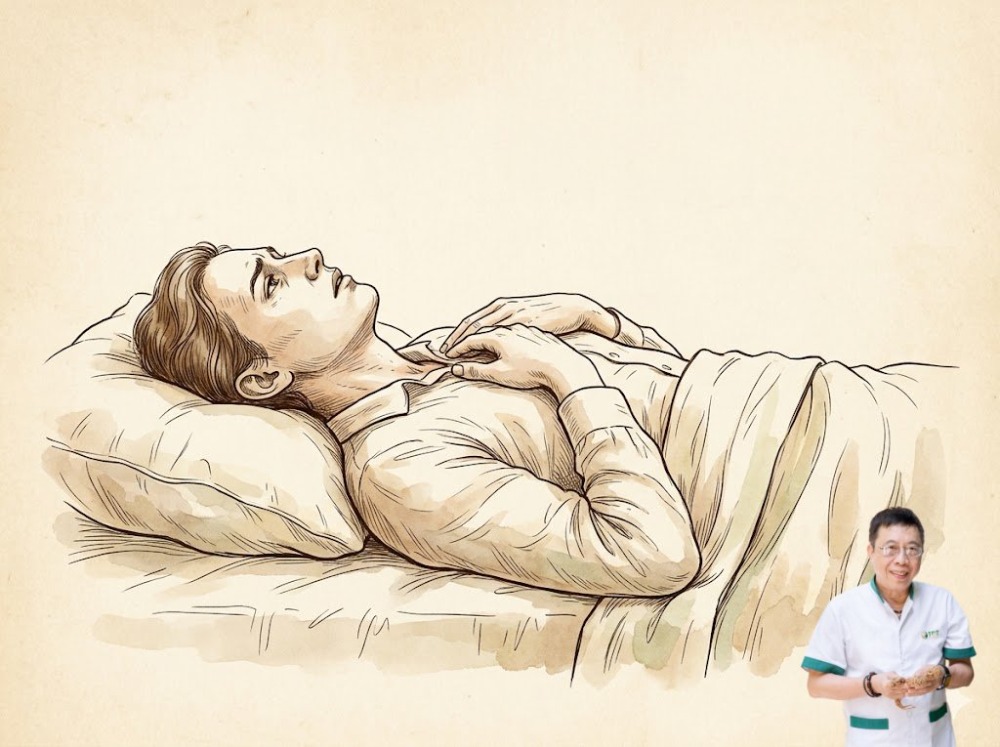 Khó ngủ khi nằm ngửa