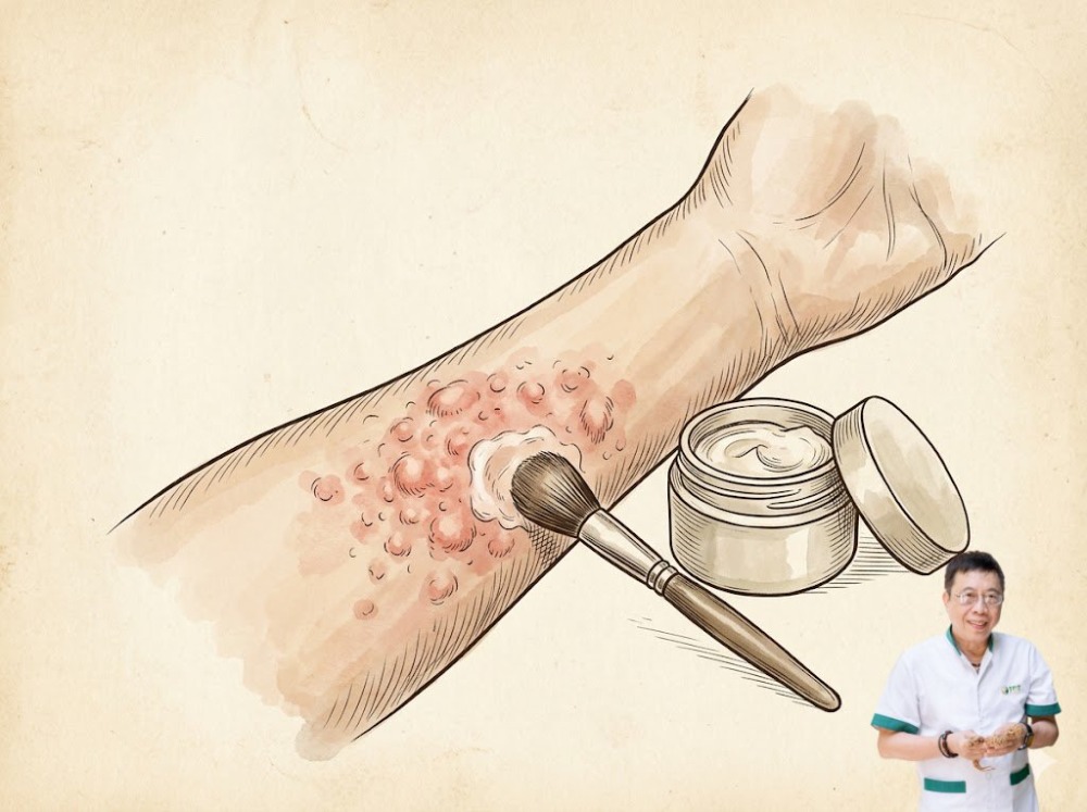 Nổi mề đay do dị ứng mỹ phẩm