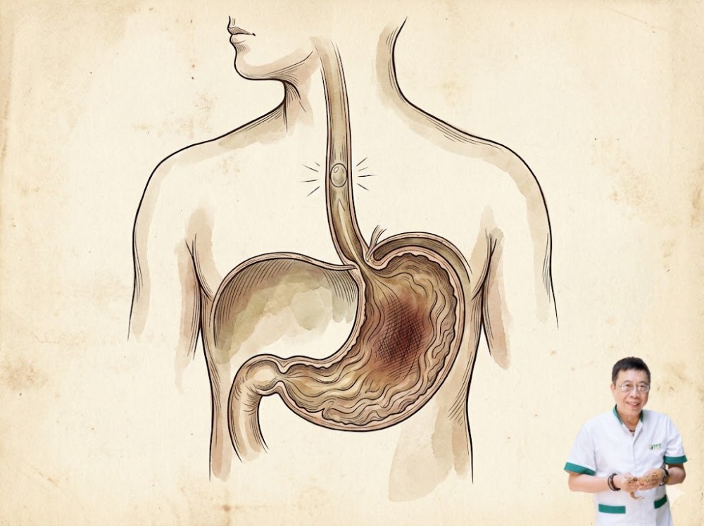 Ợ hơi kèm đau tức dạ dày