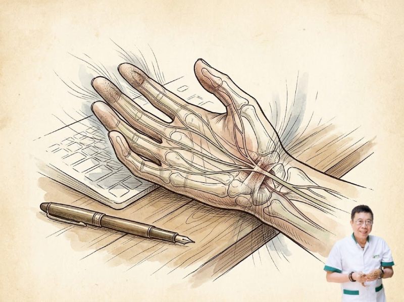 Nguyên nhân tê bàn tay ở người làm văn phòng và cách cải thiện