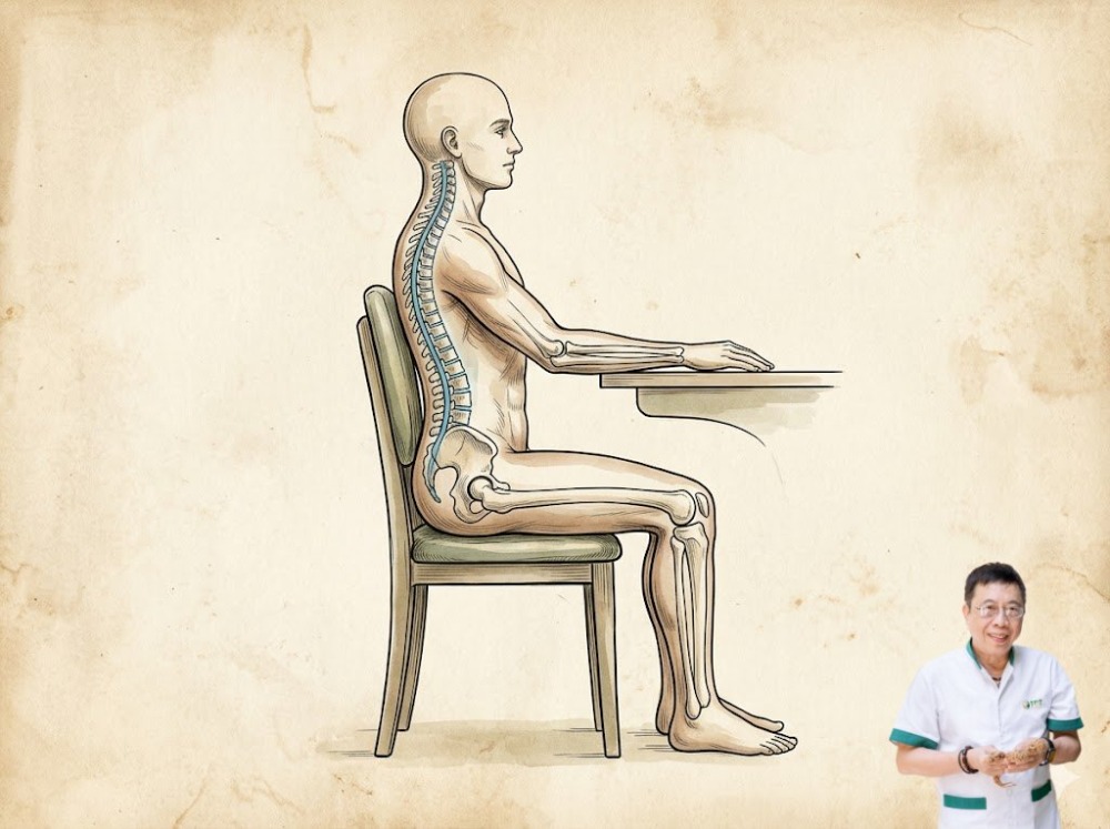 Tư thế ngồi đúng tránh bệnh cột sống