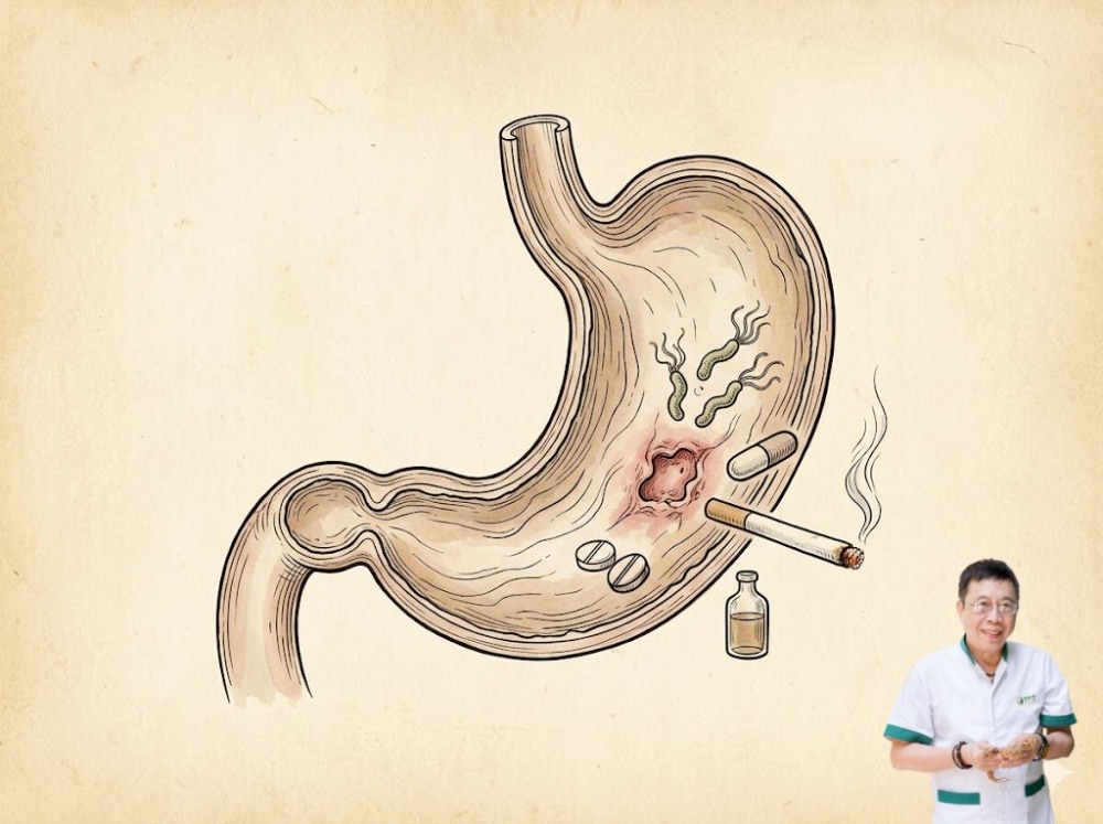 Yếu tố làm tăng nguy cơ loét dạ dày